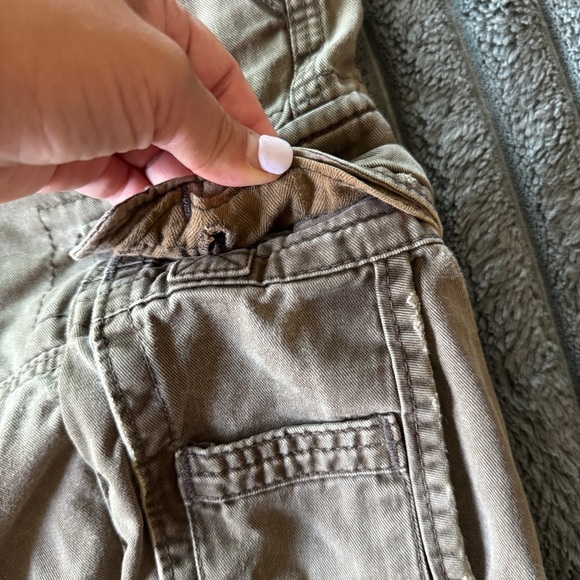 Vtg Abercrombie & Fitch Cargo Shorts Mens 33 Paratrooper Heavy Distressed Y2k - Picture 6 of 11